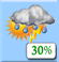 Chance Thunderstorms. Chance for Measurable Precipitation 30%